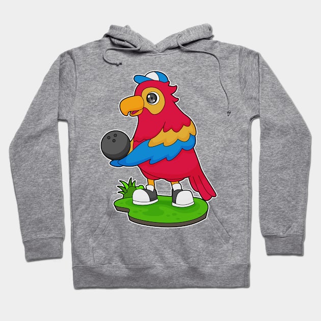 Parrot Bowling Bowling ball Hoodie by Markus Schnabel